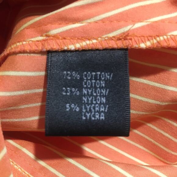 Lafayette 148 New York Blouse sz 4 petite hidden buttons Button down top tie - Picture 8 of 8